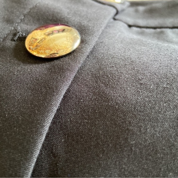 Zara High Rise Shorts Flowy With Button Black Size M - Picture 6 of 9